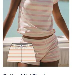 PARKE Cotton Mini Striped Women's Shorts